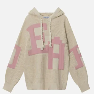 Aelfric Eden Letter Jacquard Knit Hoodie