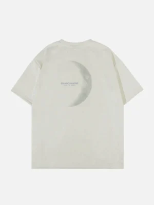 Aelfric Eden Moon Print Suede Tee