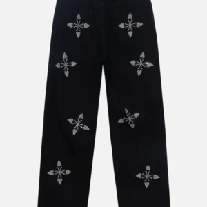 City Of Love Hotfix Rhinestones Jeans